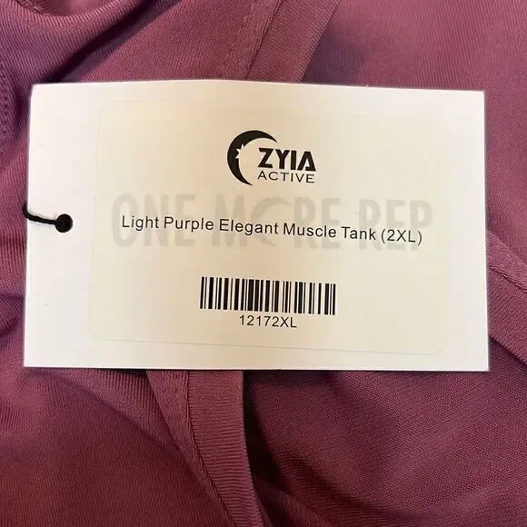 Zyia Active Elegant Muscle Sleeveless Tank Top - Picture 6 of 8